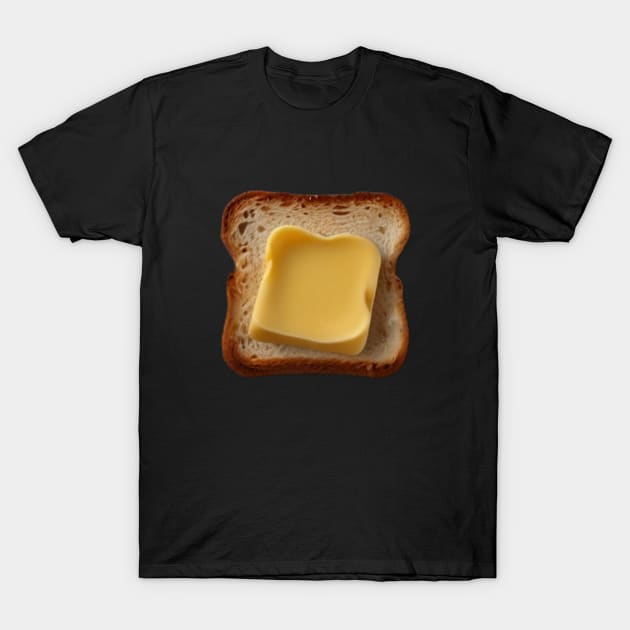 Butter Savory Breakfast Since Vintage Bread Toast Sandwich T-Shirt by Flowering Away